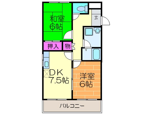 メゾン亀山の物件間取画像